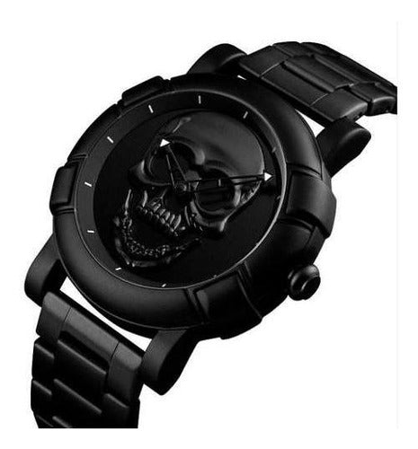 Reloj Hombre Skull 9178 - Negro