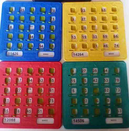 Bingo Para Negocio 10 Tablas Plasticas Profesional De Bingo