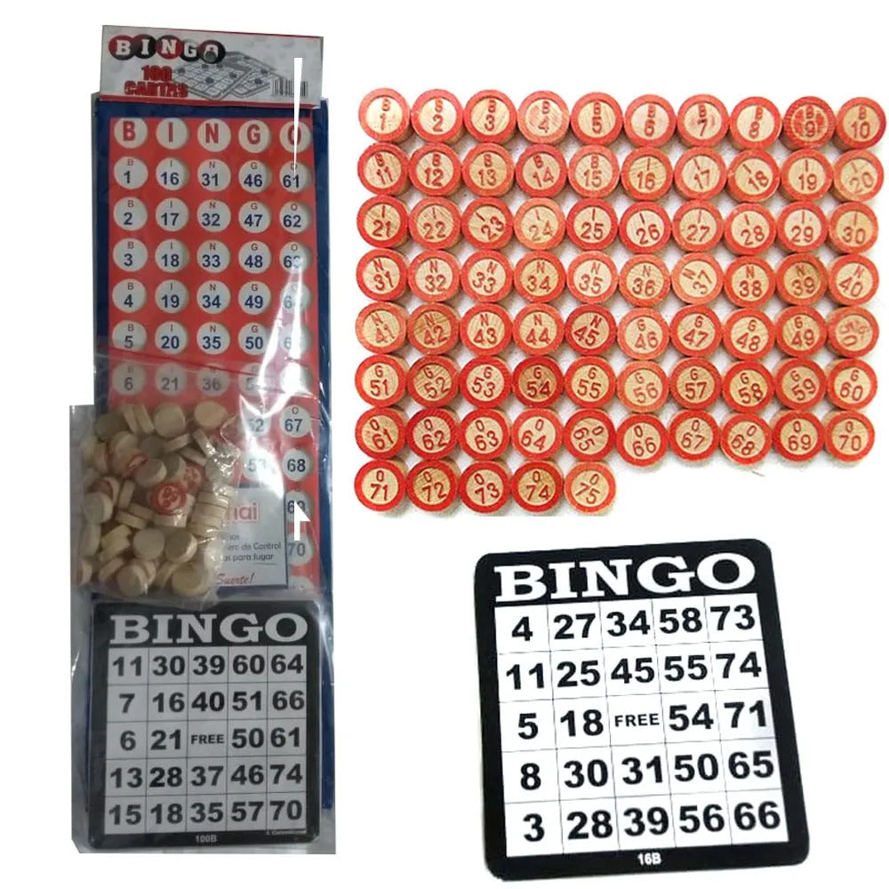 Juego de Bingo Viajero Tablas de Carton